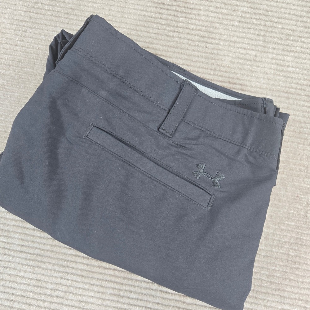 Under Armour Womens 39/25 Black Match Play 1248089 Straight Leg Golf Pants
